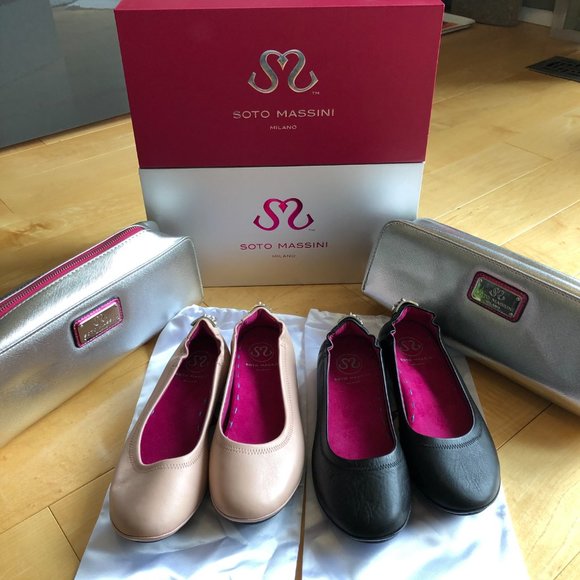 Soto Massini Black Ballet Flats - Picture 5 of 8